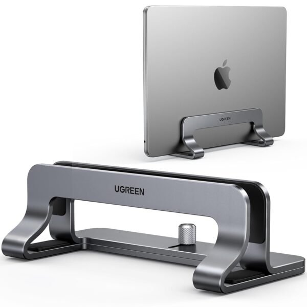 UGREEN Vertical Laptop Stand Holder for Desk Adjustable, Aluminum Dock